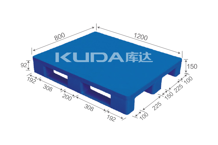 1208A PBCZ PLASTIC PALLET（BUILT-IN STEEL TUBE）