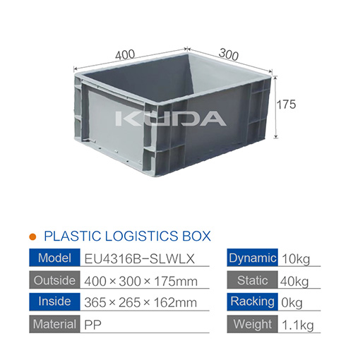 EU4316B-SLWLX PLASTIC LOGISTICS BOX