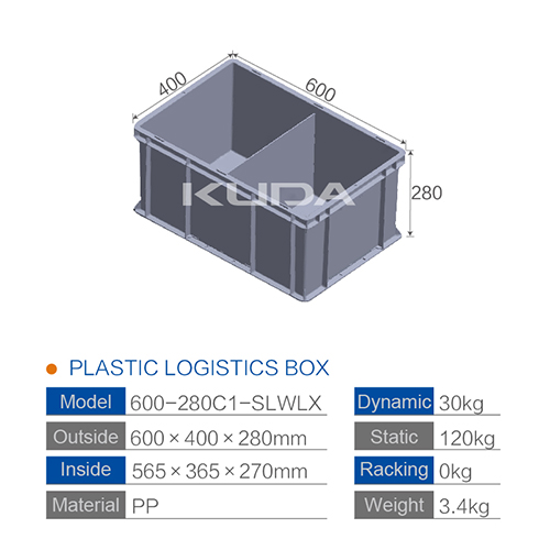 600-280C1-SLWLX PLASTIC LOGISTICS BOX