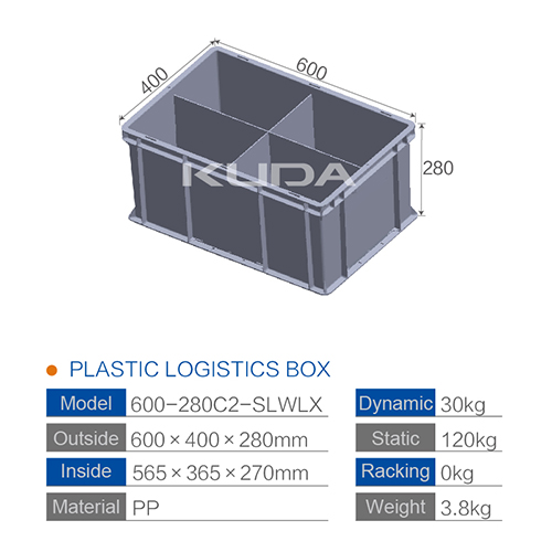 600-280C2-SLWLX PLASTIC LOGISTICS BOX