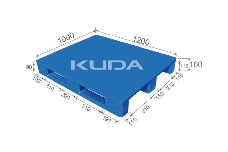 1210G-PBCZ PLASTIC PALLET（BUILT-IN STEEL TUBE）