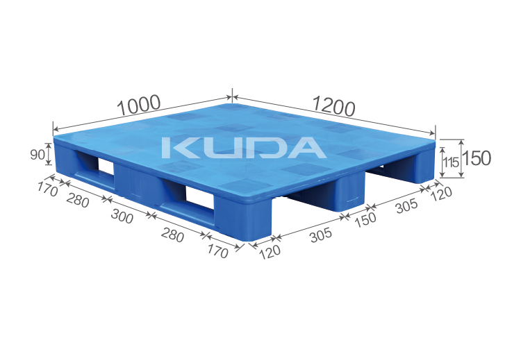 1210J-PBCZ PLASTIC PALLET（BUILT-IN STEEL TUBE）