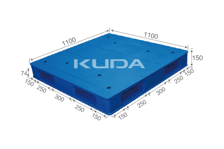 1111D-PBSM PLASTIC PALLET（BUILT-IN STEEL TUBE）