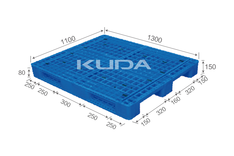 1311D-WGCZ PLASTIC PALLET（BUILT-IN STEEL TUBE）