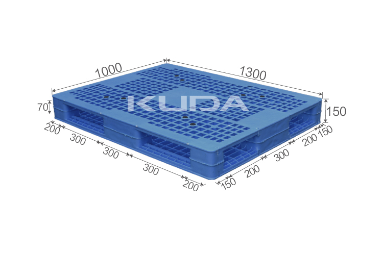 1310B-WGSM PLASTIC PALLET（BUILT-IN STEEL TUBE）