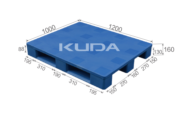 1210K-PBCZ PLASTIC PALLET(BUILT-IN STEEL TUBE)
