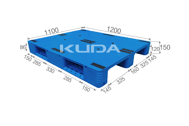 1211D-PBCZ PLASTIC PALLET（BUILT-IN STEEL TUBE）