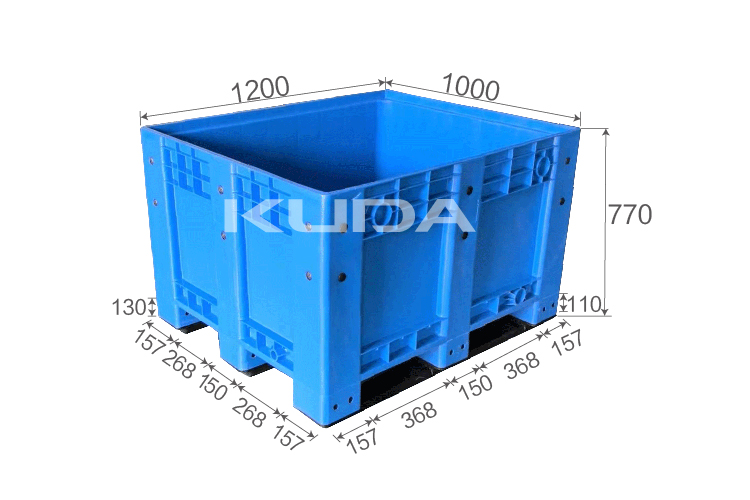 1210D-FBKBX COLLAPSIBLE PLASTIC PALLET BOX