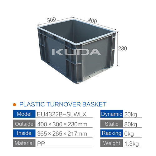 EU4322B-SLWLX PLASTIC LOGISTICS BOX