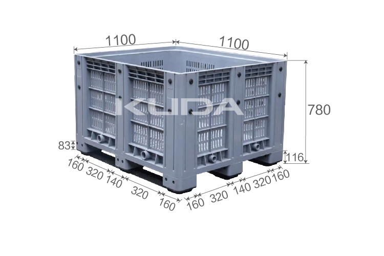 1111A-WGKBX COLLAPSIBLE PLASTIC PALLET BOX