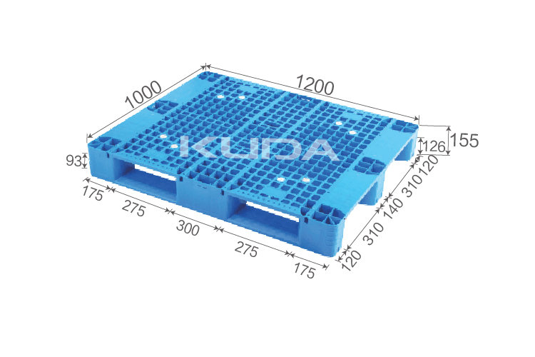 1210X-WGCZ PLASTIC PALLT(BUILT-IN STEEL TUBE)