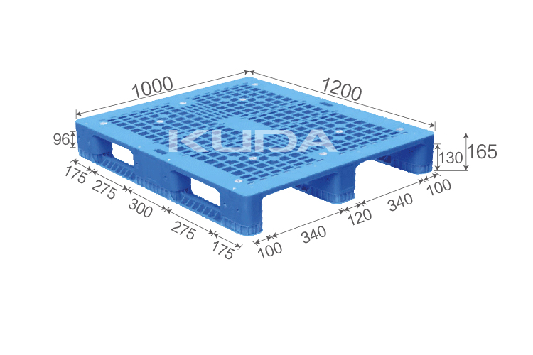 1210Y-WGCZ PLASTIC PALLT(BUILT-IN STEEL TUBE)
