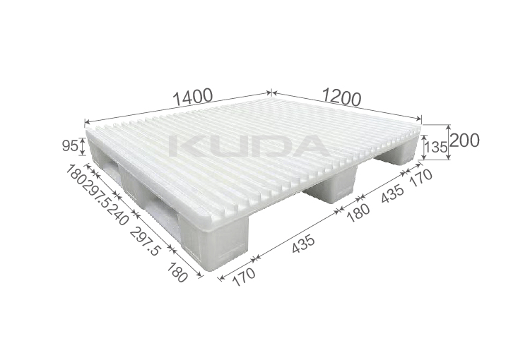 1412A-ACCZ PLASTIC PALLET（BUILT-IN STEEL TUBE）