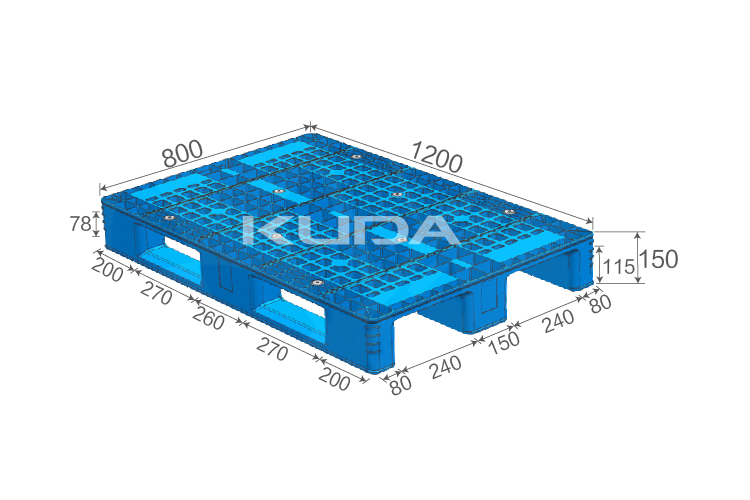 1208H-WGCZ PLASTIC PALLT(BUILT-IN STEEL TUBE)
