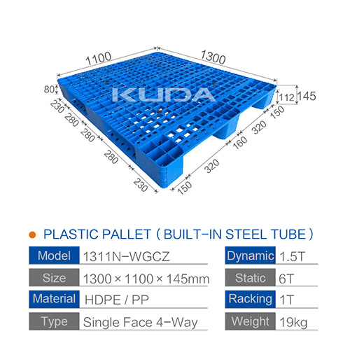 1311N-WGCZ PLASTIC PALLT(BUILT-IN STEEL TUBE)