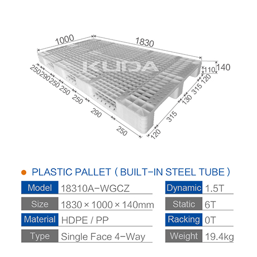 18310A-WGCZ PLASTIC PALLT(BUILT-IN STEEL TUBE)