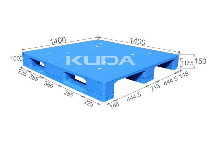 1414D-PBCZ PLASTIC PALLT(BUILT-IN STEEL TUBE)