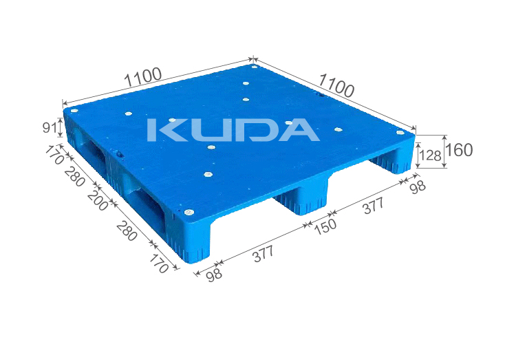 1111P-PBCZ PLASTIC PALLT(BUILT-IN STEEL TUBE)