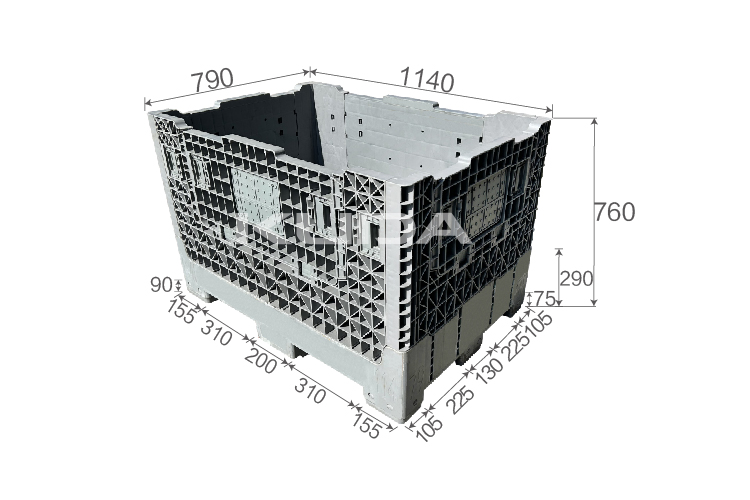 11479A-ZDKBX COLLAPSIBLE PLASTIC PALLET BOX