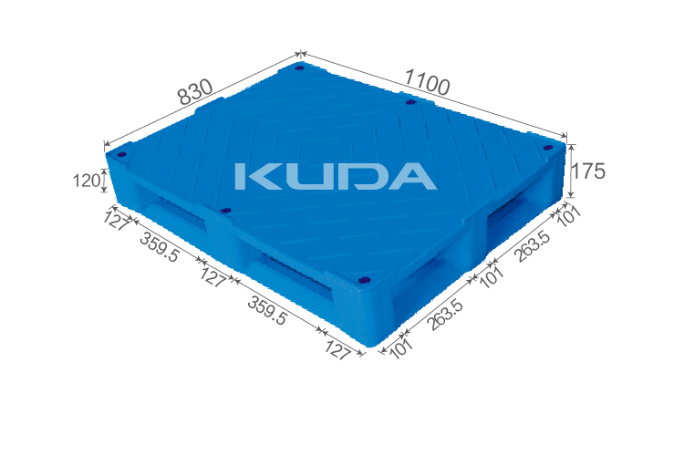 11083B-PBRZ PLASTIC PALLET（BUILT-IN STEEL TUBE）
