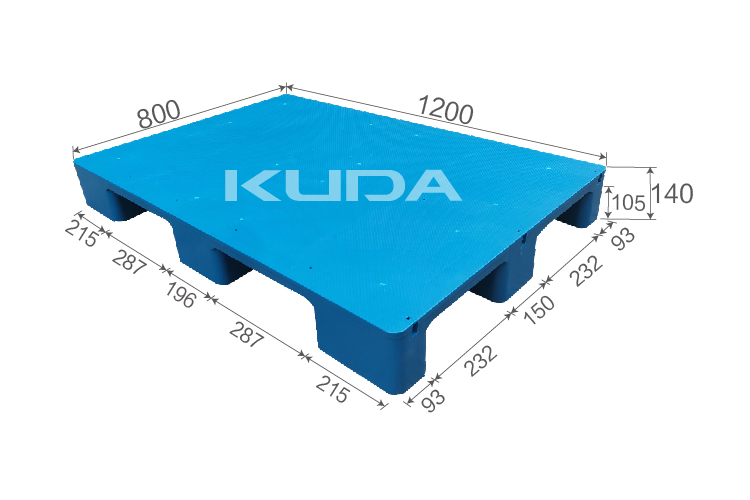 1208G-PBJJ PLASTIC PALLET（BUILT-IN STEEL TUBE）