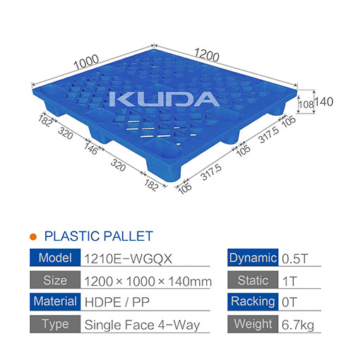 1210E-WGQX PLASTIC PALLET