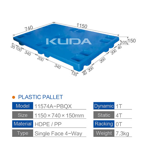 11574A-PBQX PLASTIC PALLET