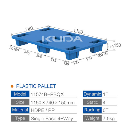 11574B-PBQX PLASTIC PALLET