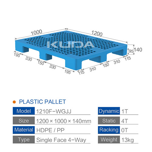 1210F-WGJJ PLASTIC PALLET