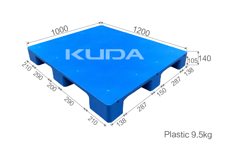 1210M-PBJJ PLASTIC PALLET（BUILT-IN STEEL TUBE）
