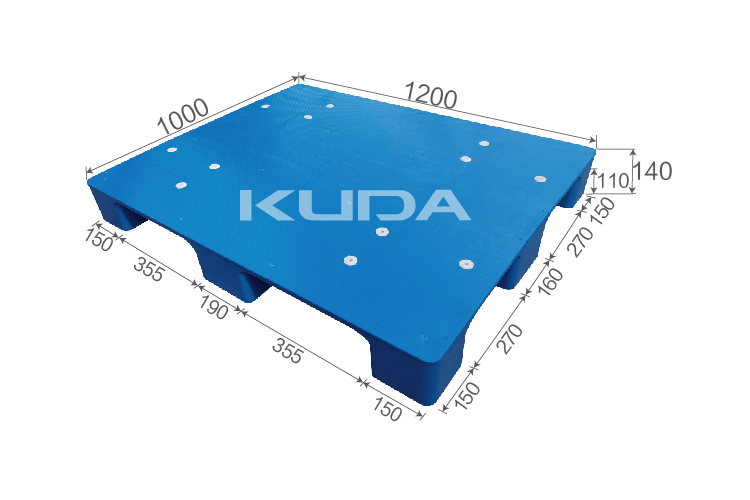 1210K-PBJJ PLASTIC PALLET（BUILT-IN STEEL TUBE）