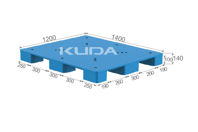 1412B-PBJJ PLASTIC PALLET（BUILT-IN STEEL TUBE）