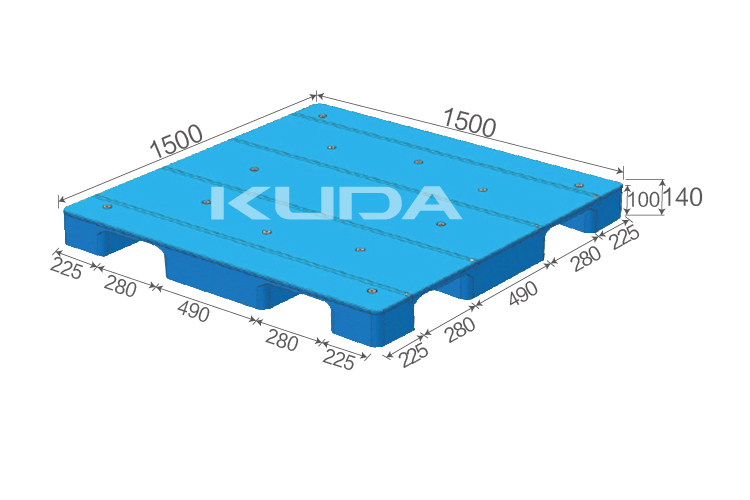 1515A-PBJJ PLASTIC PALLET（BUILT-IN STEEL TUBE）