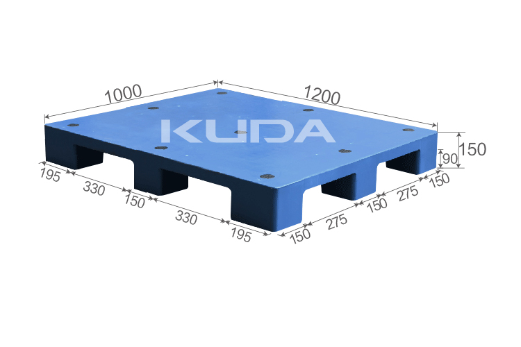 1210G-PBJJ PLASTIC PALLET（BUILT-IN STEEL TUBE）