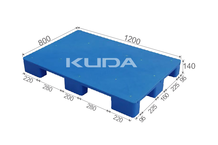 1208E-PBJJ PLASTIC PALLET（BUILT-IN STEEL TUBE）