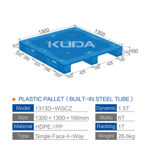 1313D-WGCZ PLASTIC PALLT (BUILT-IN STEEL TUBE)