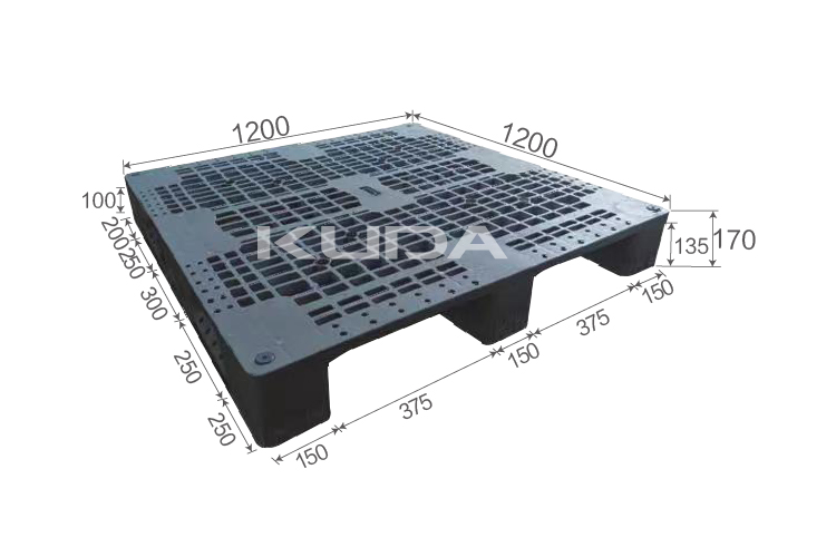 1212P-WGCZ PLASTIC PALLT (BUILT-IN STEEL TUBE)