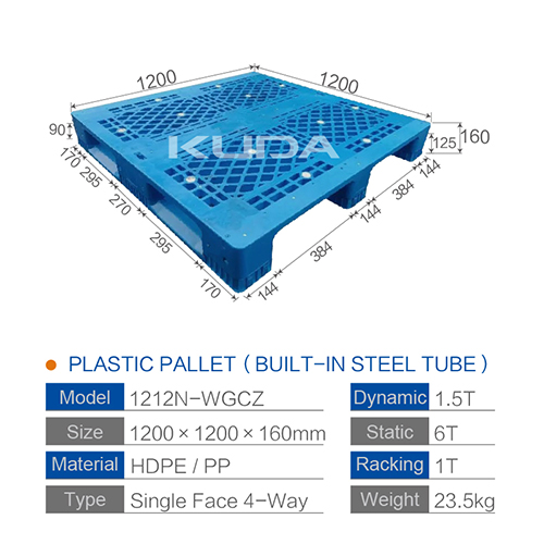 1212N-WGCZ PLASTIC PALLT (BUILT-IN STEEL TUBE)