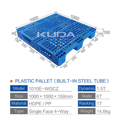 1010E-WGCZ PLASTIC PALLT(BUILT-IN STEEL TUBE)