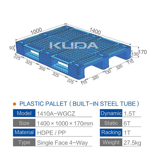 1410A-WGCZ PLASTIC PALLT(BUILT-IN STEEL TUBE)