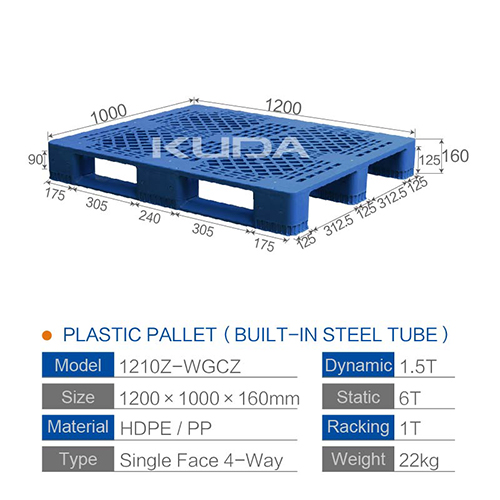 1210Z-WGCZ PLASTIC PALLT(BUILT-IN STEEL TUBE)