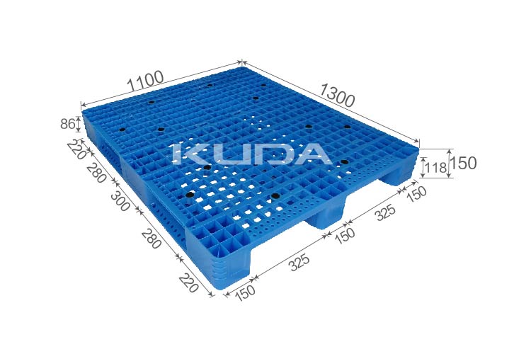 1313K-WGJJ PLASTIC PALLET（BUILT-IN STEEL TUBE）
