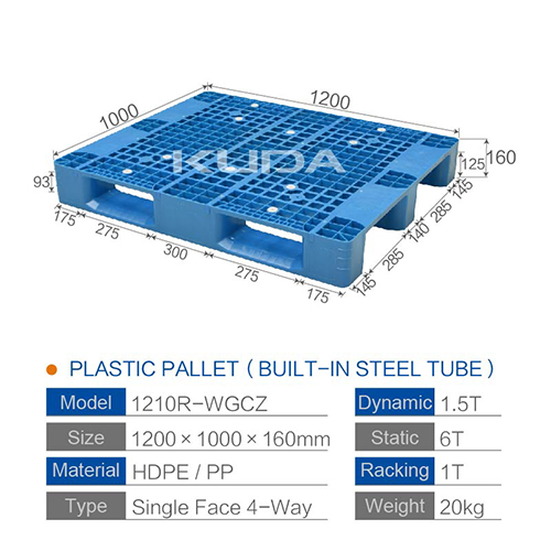1210R-WGCZ PLASTIC PALLT(BUILT-IN STEEL TUBE)