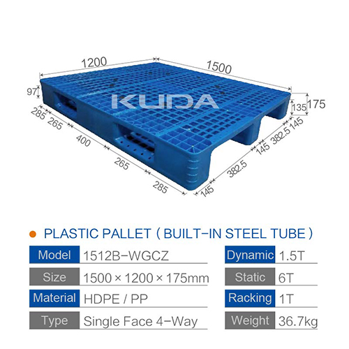 1512B-WGCZ PLASTIC PALLT(BUILT-IN STEEL TUBE)