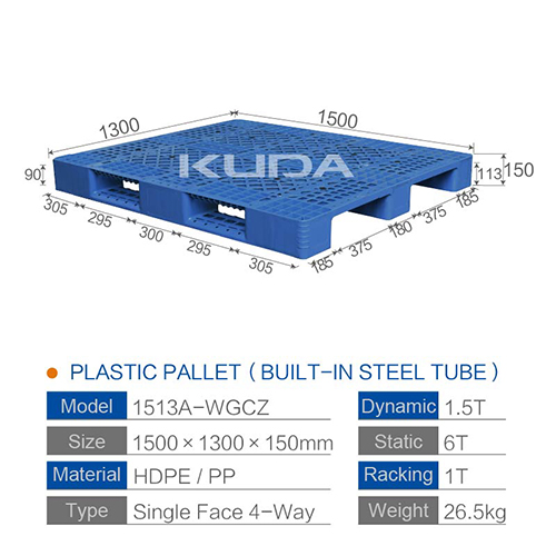 1513A-WGCZ PLASTIC PALLT(BUILT-IN STEEL TUBE)