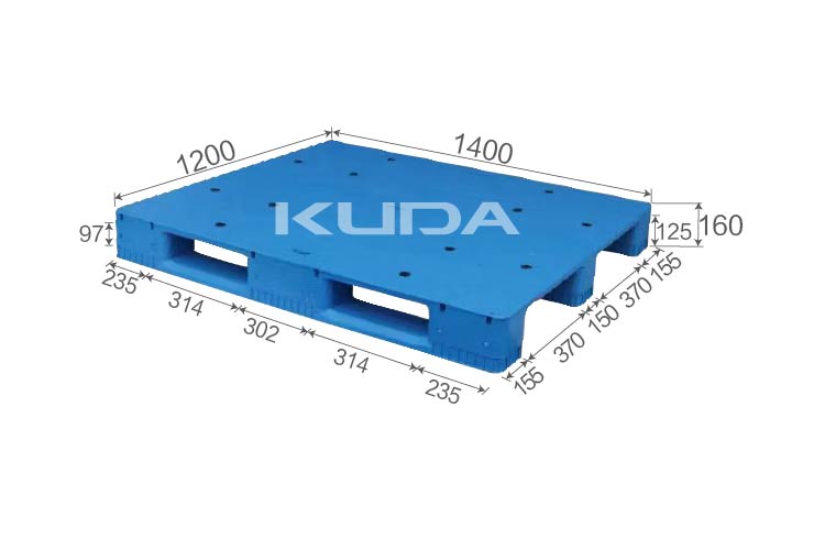 1412D-PBCZ PLASTIC PALLT(BUILT-IN STEEL TUBE)