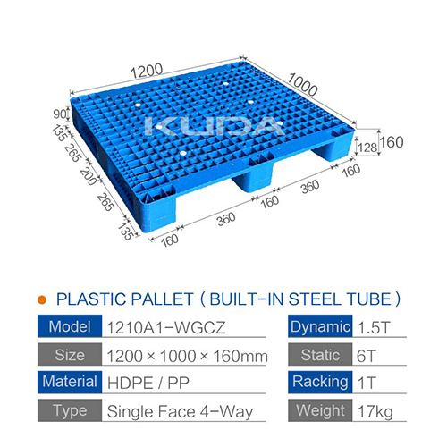 1210A1-WGCZ PLASTIC PALLT(BUILT-IN STEEL TUBE)