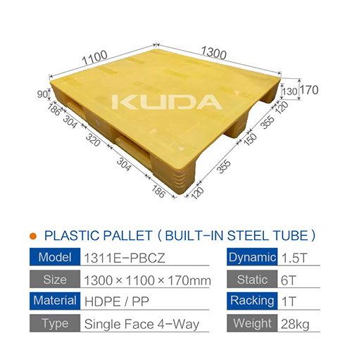 1311E-PBCZ PLASTIC PALLT(BUILT-IN STEEL TUBE)
