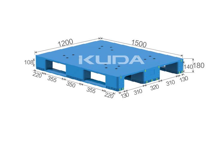 1512A-PBCZ PLASTIC PALLT(BUILT-IN STEEL TUBE)