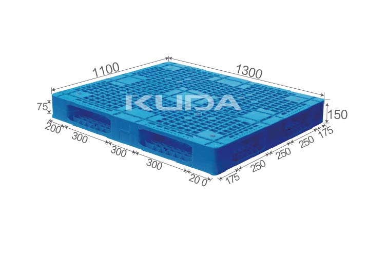 1311J-WGSM PLASTIC PALLET（BUILT-IN STEEL TUBE）